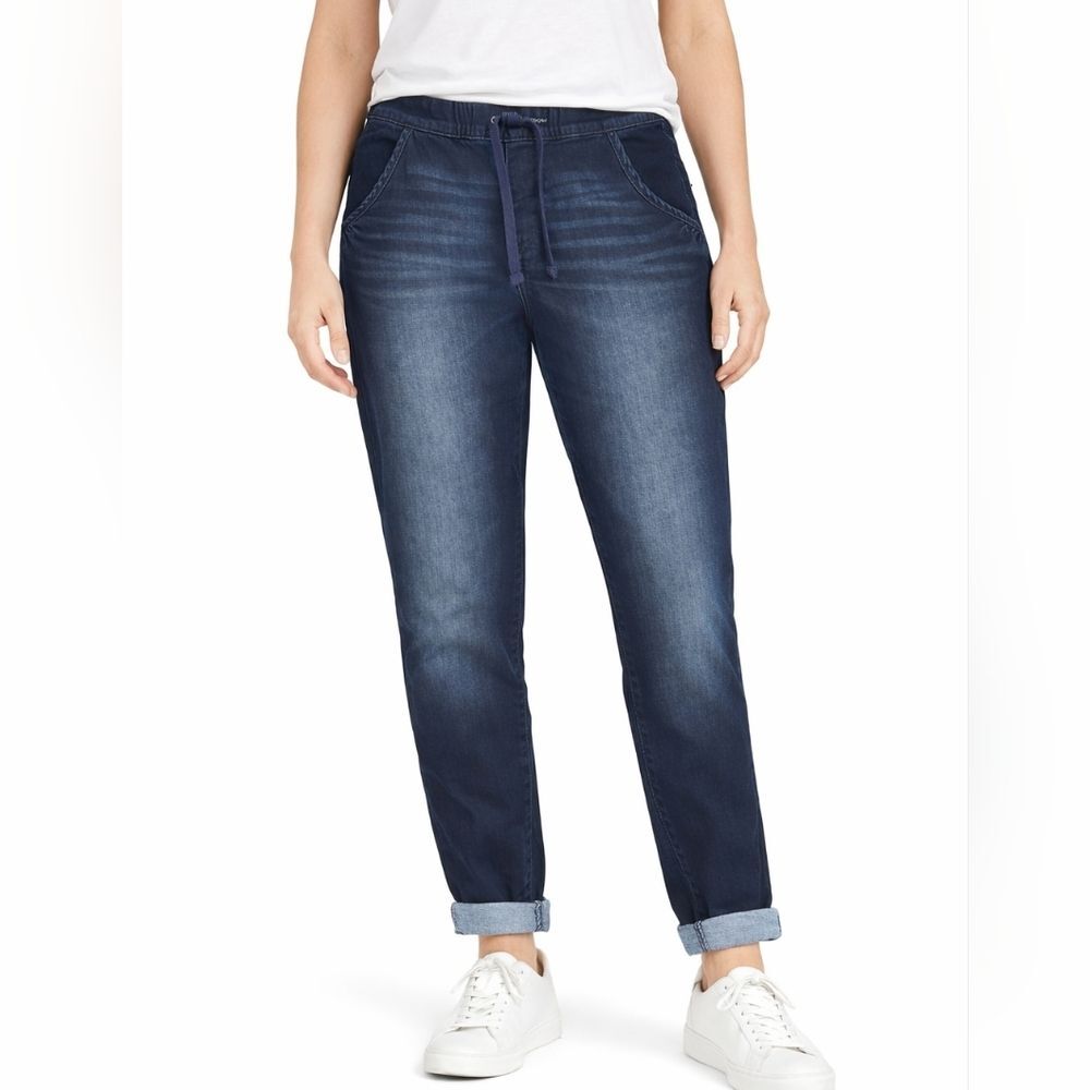 Signature by Levi Strauss Women’s Pull On Jogger Jeans Dark Indigo Size M